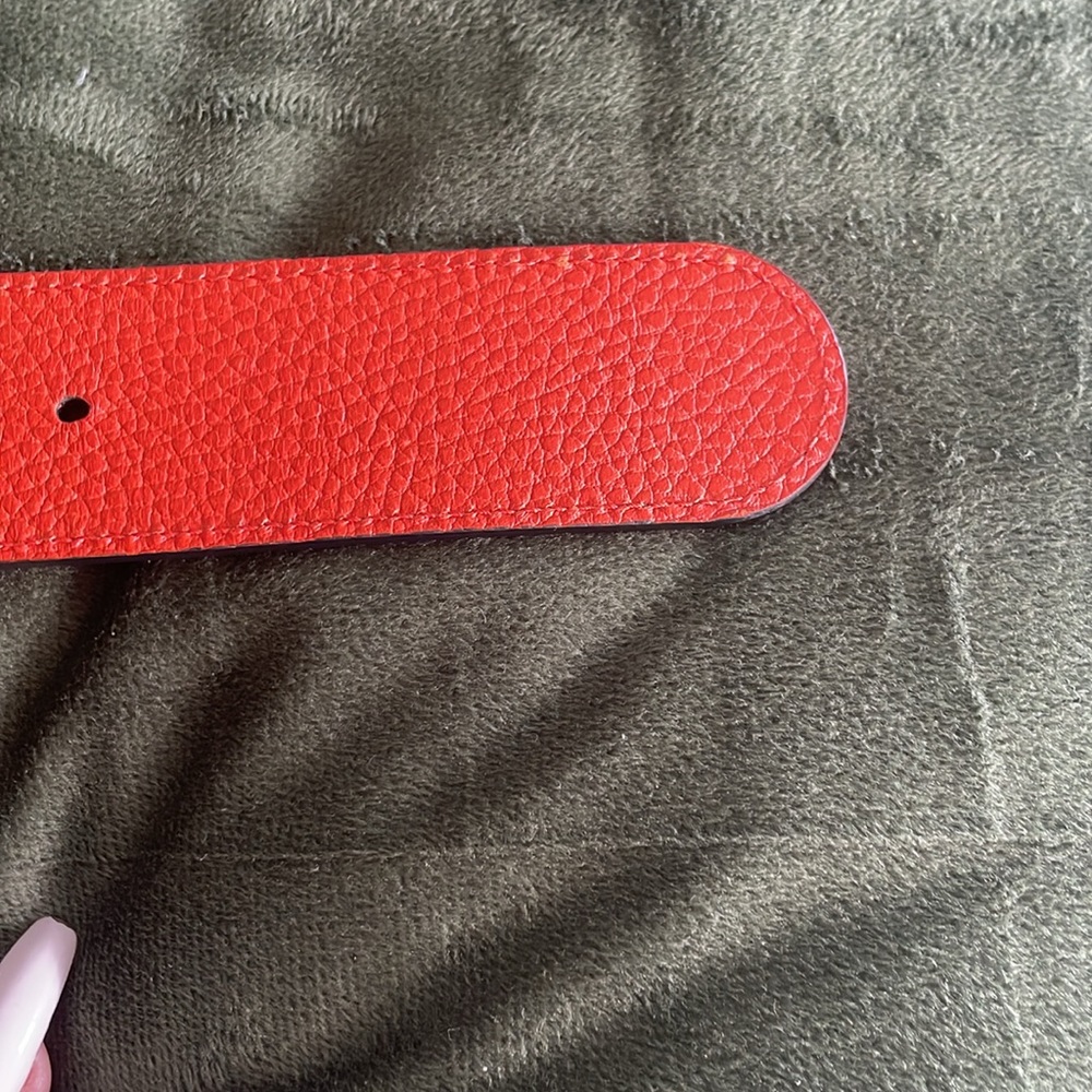 Gucci Interlocking G Reversible Leather Belt Euc#… - image 7